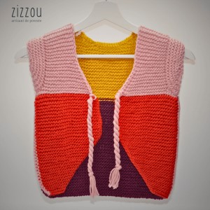 Clothing 23 Children's knitted vest │handmade│unisex│model #5